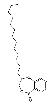 2-tridecyl-2,3-dihydro-4,1-benzoxathiepin-5-one Structure