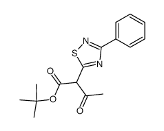 tert-butyl 3-oxo-2-(3-phenyl-1,2,4-thiadiazol-5-yl)butanoate结构式