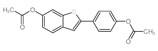 [4-(6-acetyloxy-1-benzothiophen-2-yl)phenyl] acetate picture