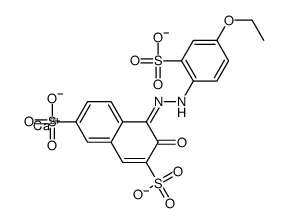 4-[(4-ethoxy-2-sulphophenyl)azo]-3-hydroxynaphthalene-2,7-disulphonic acid, calcium salt结构式