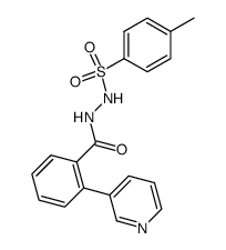 N-(2-[3]pyridyl-benzoyl)-N'-(toluene-4-sulfonyl)-hydrazine结构式