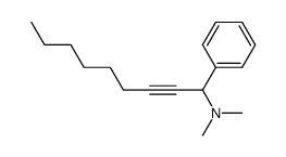 Dimethyl-(1-phenyl-non-2-ynyl)-amine结构式