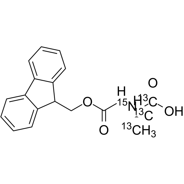 Fmoc-Ala-OH-13C3,15N Structure