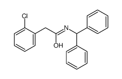 N-benzhydryl-2-(2-chlorophenyl)acetamide结构式