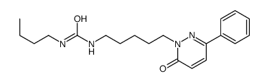 1-butyl-3-[5-(6-oxo-3-phenylpyridazin-1-yl)pentyl]urea结构式