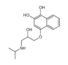 1,2-Naphthalenediol, 4-(2-hydroxy-3-((1-methylethyl)amino)propoxy)-结构式