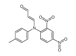 3-(N-(2,4-dinitrophenyl)-4-methylanilino)prop-2-enal Structure