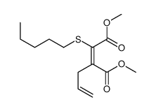 dimethyl 2-pentylsulfanyl-3-prop-2-enylbut-2-enedioate Structure