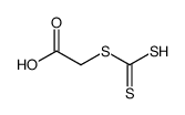 Acetic acid, 2-[(dithiocarboxy)thio] Structure