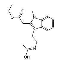 ethyl 2-[3-(2-acetamidoethyl)-1-methylindol-2-yl]acetate Structure