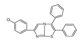 6-(4-chlorophenyl)-2,3-diphenylimidazo[2,1-b][1,3]thiazole Structure