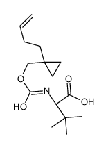 (2S)-2-[(1-but-3-enylcyclopropyl)methoxycarbonylamino]-3,3-dimethylbutanoic acid Structure