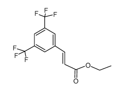 (E)-ethyl 3-(3,5-bis(trifluoromethyl)phenyl)acrylate结构式