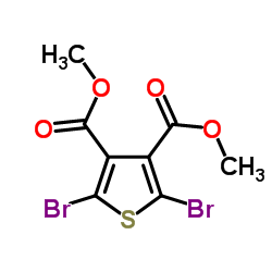 Dimethyl 2,5-dibromo-3,4-thiophenedicarboxylate Structure