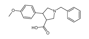 1-Benzyl-4-(4-methoxyphenyl)-3-pyrrolidinecarboxylic acid Structure