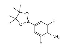 2,6-二氟-4-(4,4,5,5-四甲基-1,3,2-二氧硼杂环戊烷-2-基)苯胺图片