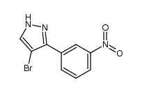 4-bromo-3-(3-nitrophenyl)-1H-pyrazole Structure