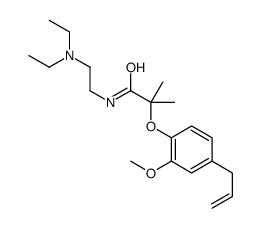 N-[2-(diethylamino)ethyl]-2-(2-methoxy-4-prop-2-enylphenoxy)-2-methylpropanamide Structure