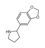 2-Benzo[1,3]dioxol-5-yl-pyrrolidine Structure