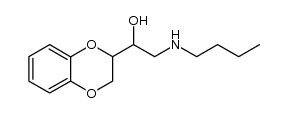 2-[2-Butylamino-1-hydroxy-ethyl]-1,4-benzodioxan Structure