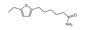 6-(5-ethyl-[2]thienyl)-hexanoic acid amide Structure