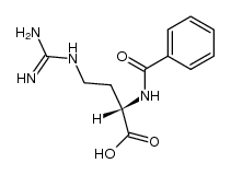 (S)-2-benzoylamino-4-guanidino-butyric acid结构式