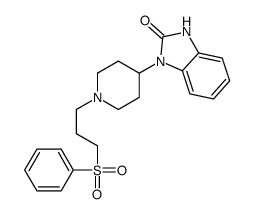 3-[1-[3-(benzenesulfonyl)propyl]piperidin-4-yl]-1H-benzimidazol-2-one结构式