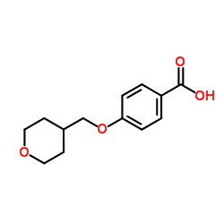 4-(Tetrahydro-2H-pyran-4-ylmethoxy)benzoic acid Structure