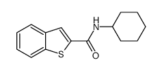 N-环己基苯并[b]噻吩-2-羧酰胺结构式