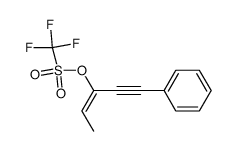 1-phenylpent-3-en-1-yn-3-yl trifluoromethanesulfonate结构式