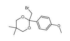 2-bromomethyl-5,5-dimethyl-2-(4-methoxyphenyl)-1,3-dioxan Structure