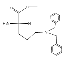 methyl (2S)-2-amino-5-(dibenzylamino)pentanoate结构式