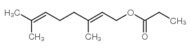 GERANYL PROPIONATE Structure