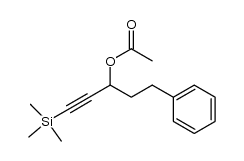 5-phenyl-1-(trimethylsilyl)pent-1-yn-3-yl acetate结构式