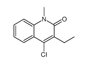 4-Chlor-3-ethyl-1-methyl-2(1H)-chinolon结构式