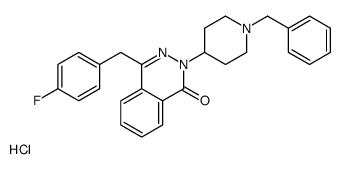 2-(1-benzylpiperidin-4-yl)-4-[(4-fluorophenyl)methyl]phthalazin-1-one,hydrochloride Structure