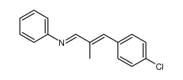 N-((E)-3-(4-chlorophenyl)-2-methylallylidene)aniline Structure