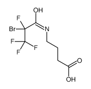 4-[(2-bromo-2,3,3,3-tetrafluoropropanoyl)amino]butanoic acid结构式