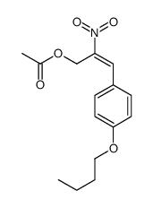 [(Z)-3-(4-butoxyphenyl)-2-nitroprop-2-enyl] acetate结构式