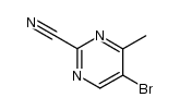 5-bromo-4-methylpyrimidine-2-carbonitrile Structure