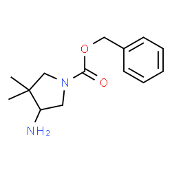 4-Amino-3,3-dimethyl-pyrrolidine-1-carboxylic acid benzyl ester structure