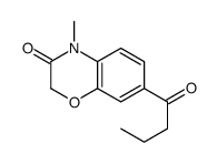 7-butanoyl-4-methyl-1,4-benzoxazin-3-one Structure