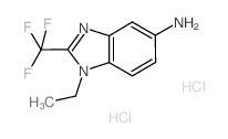 1-Ethyl-2-trifluoromethyl-1H-benzoimidazol-5-ylamine dihydrochloride Structure