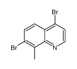 4,7-Dibromo-8-methylquinoline Structure