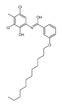 N-(3,5-dichloro-2-hydroxy-4-methylphenyl)-3-dodecoxybenzamide Structure