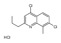 4,7-Dichloro-8-methyl-2-propylquinoline hydrochloride Structure