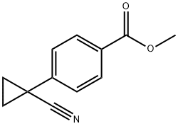 4-(1-氰基环丙基)苯甲酸甲酯结构式