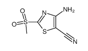 4-amino-2-(methylsulphonyl)-1,3-thiazole-5-carbonitrile Structure