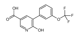 6-oxo-5-[3-(trifluoromethoxy)phenyl]-1H-pyridine-3-carboxylic acid Structure