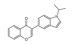 3-(1-isopropyl-1H-indol-5-yl)-4H-chromen-4-one Structure